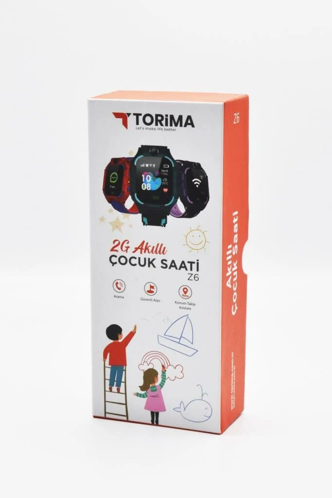 Torima Z6 Çocuk Konum Takipli GSM Destekli Gps Özellikli Akıllı Saat Siyah Btk Onaylı, Kapanmama Garanti